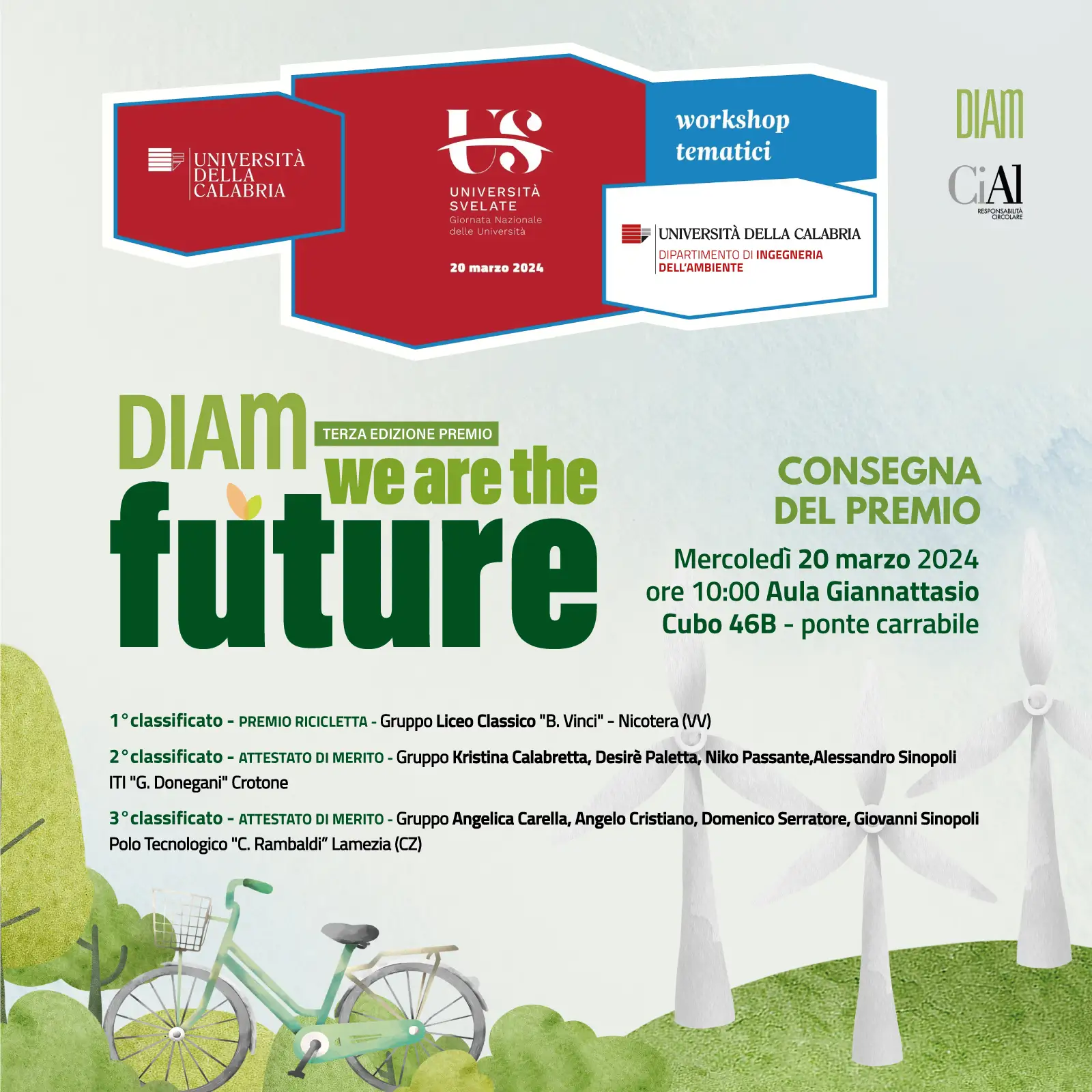 DIAM - manifesto_consegna_premio III edizione We Are the Future